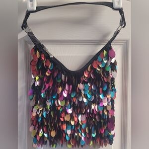 Colorful Sequin Shoulder Bag